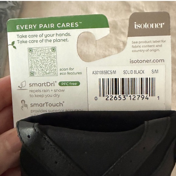 SOLD… please don’t except offer….. Gloves Womens S/M Black Repellent Smart‎ - Picture 3 of 4